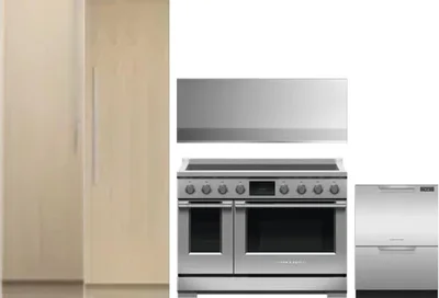 5 Piece Package Includes Refrigerator, Freezer, Range, Hood And Dishwasher